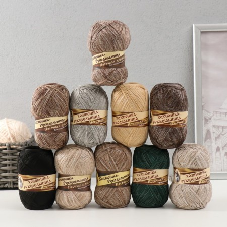 Yarn "Nosomic supplement" 100% polypropylene 200 ± 20m/50g set 10 pcs (kaleidoscope ts) mix