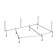 The frame for the asymmetric bath Santek "Ibiza" 150x100 cm