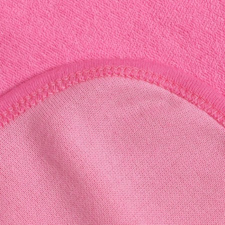 Baby towel, corner, terry, size 90x105 cm, pink color-2