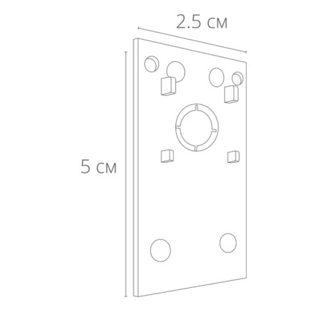 Connector-Ground-linen for the ARTE LAMP Linea-CCCESSORES A482006, 0.3x2.5x5 cm, black-1
