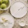A set of porcelain plates SL Home "House", D = 21 cm, white color