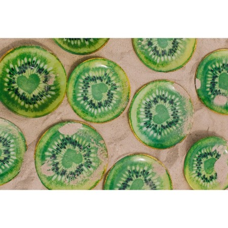 Plate Glass Pirozhot shares "Romantic kiwi", D = 18 cm-5