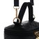 Female bag 16.5*9*10.5 department with a zipper, black