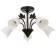 Susana chandelier 5x15W E27 Black/Gold 58x58x32cm Bayerlux