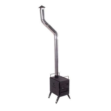 Fireplane stove "Rastype" Heavy is small with screens, corner pipes and fungus-1