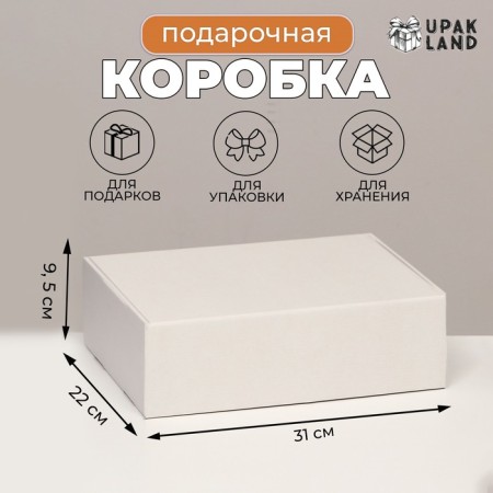 Self -charged box, white, 31 x 22 x 9.5 cm-3