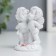Polystone souvenir "Snowty Angels" 7x4.5x4 cm