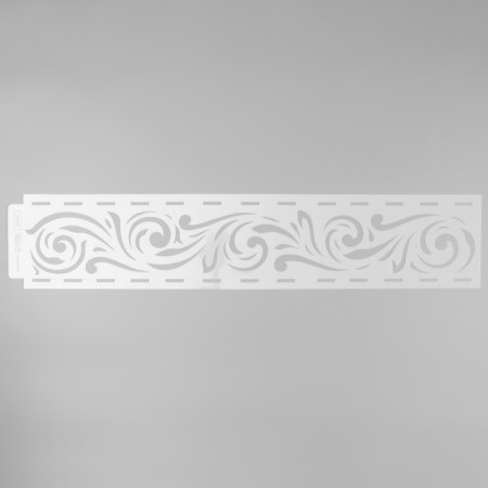 Stencil of border plastic "curls" 60x12 cm-3