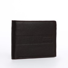 Male purse without fastening, for bills, for cards, brown color