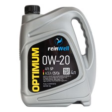 Reinwell 0W-20 Ilsac GF-6, API SP, HC-synthetic, 4 liters