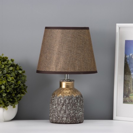 Table lamp "Ovation" 1he14 40W Coffee/gold 22x22x31cm-2