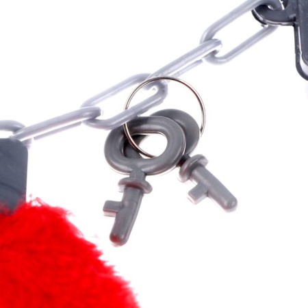 Handcuffs with fur, color mix-1