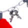 Handcuffs with fur, color mix