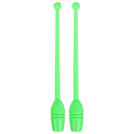 Bulas for rhythmic gymnastics inserted Grace Dance, 35 cm, green color-3