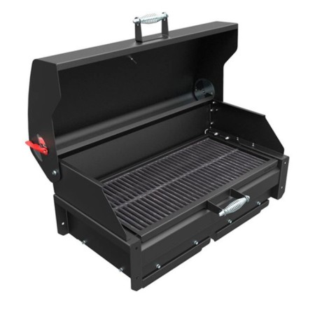 Grill cover (with a cast-iron grate-grille) for Firecraft barriers, 91.5 x 44.5 x 28.5 cm