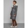 Coat insulated winter female, size 52, dark gray color
