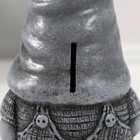 Копилка "Гном Остин " 17,5 х 9,5 х 8,5 см (антик серый)-5