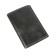 Passport cover, 3 pockets, black bullet