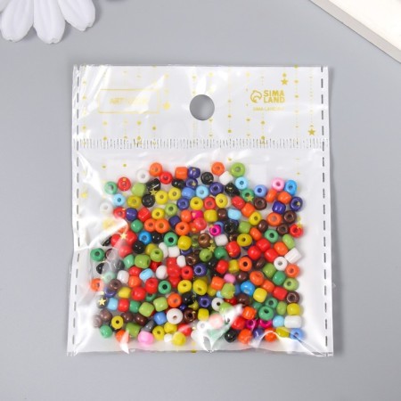 Round beads 6/0 "Multi-colored" 20 g (+ /- 2g)-3