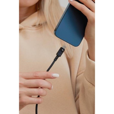 AcCESSTYLEL cable CC50-T100, Type-C-Type-C, 5A, 1M, Fast charging, black-1