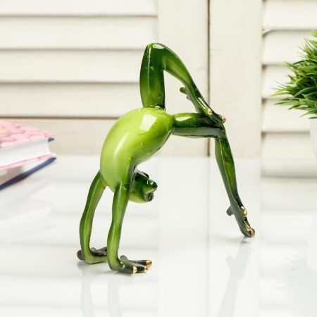 Souvenir Polystone "Frog makes a bridge 14x5.5x12.5 cm-3