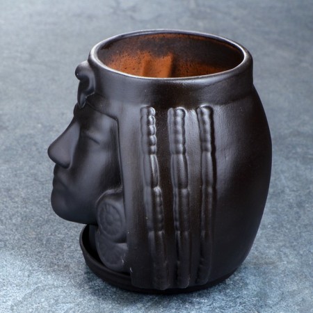 Pot - Organizer "Cleopatra" black, 1.6 l/ 16x17x15cm-5