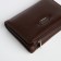 Women's wallet on a magnet, brown color