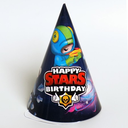 Stars -paper cap, set 6 pieces-1