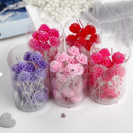 Hair hairpin "Flower volumetric" mix-2