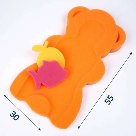 Maxi swimming lining "Bear", yellow/orange color, 55x30x6cm