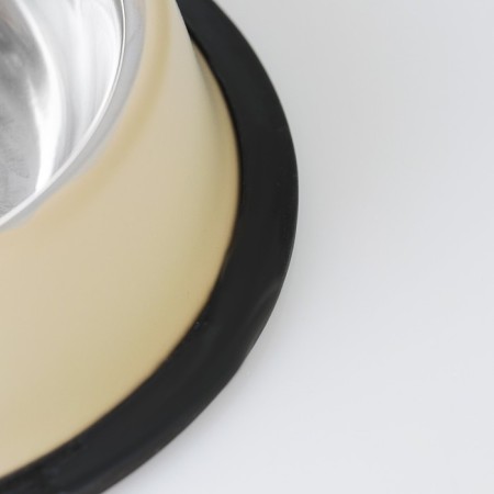 A bowl with a non -slip base color, 470 ml, beige-3