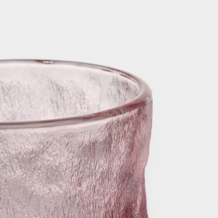 Glass glass "Ice", 340 ml, pink color-2