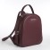 Women's backpack city, Textura, burgundy color