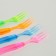 Plastic forks, set 12 pcs., Mix colors