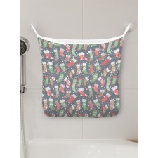 Organizer in a bath on suction cups “socks for festive sweets”, for storing toys and trifles, size 33x39 cm