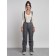 Semi -combinezone ski insulated female winter, size 44, color gray color