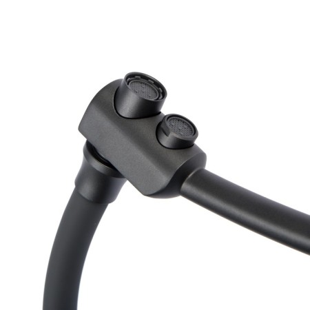 Accoona A5179TT-13 kitchen mixer, single-legged, flexible spout, flowing to drinking, gray-3