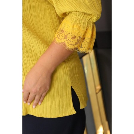 Female jumper, size 56, yellow color-9