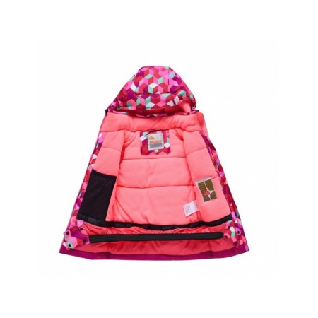Ski costume for a girl, height 140 cm, raspberry color-3