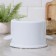 A pan without a decolle, 4.5 l, enameled cover, induction, white color