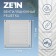 Ventilation grate Zein Lux RM1717C, 175 x 175 mm, with a grid, metal, gray