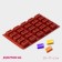 The baking uniform “Sweets. Baton”, silicone, 30 × 17 × 2 cm (4 × 2.3 × 2 cm), 25 cells, brown color