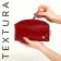 Lightning cosmetic bag, Textura, red color