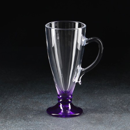 Mug "brightness", glass, 250 ml, color bottom-3
