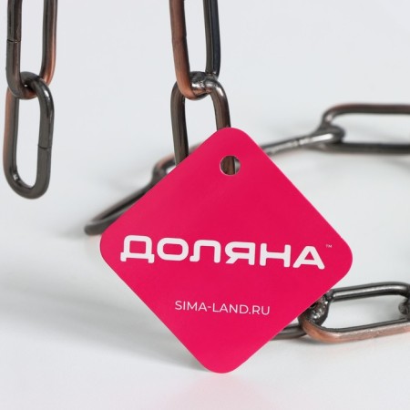 Stand for the bottle of the share "chain", 18.5 × 13 × 19 cm, brown color-4