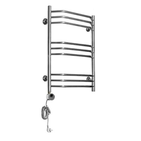 Domoterm electric heated towel rail "Laura", 500 x 700 mm, 9 crossbars, left, chrome-1