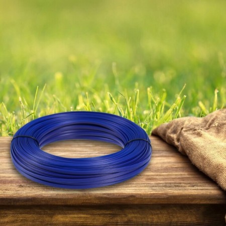 Artificial rattan 8 mm 100 m wave (blue)