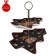 Porcelain Porcelain 2-tier shade "New Year. Gingerbread magic ”, upper tier 21 × 17 × 2.2 cm, lower tier 29 × 24 × 26 cm