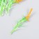 Decor for creativity "muscari with leaves" set of 6 pcs Orange 11 cm