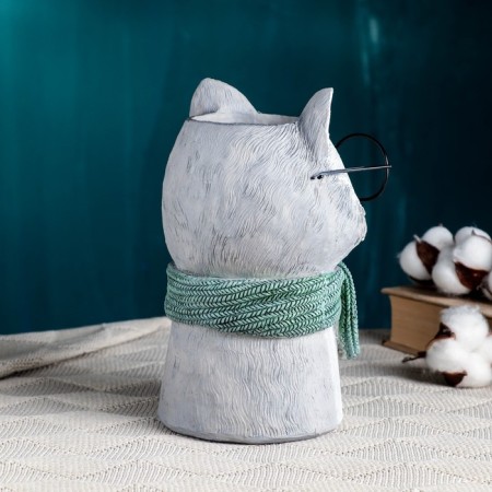 Kashpo - VAZ "Raccoon with glasses" 14x14x22cm-2